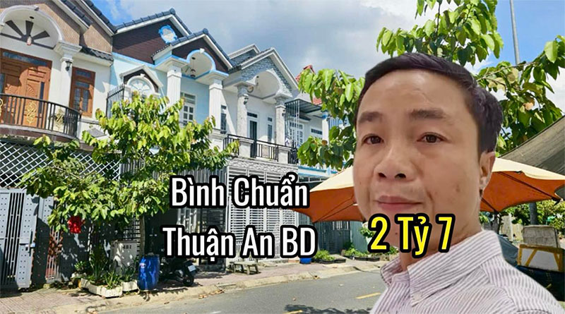 Bán Nhà Giá Rẻ Mặt Đường 9m Tại Bình Chuẩn 34, Thuận An, Bình Dương – SHR, Giá Chỉ 2 Tỷ 7