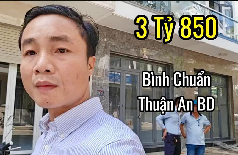 Bán Nhà 1 Trệt 2 Lầu Tại Bình Chuẩn, Thuận An, Bình Dương – Hướng Nam, SHR, Giá 3 Tỷ 8