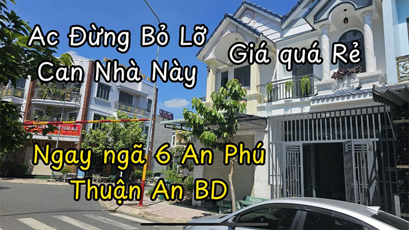 Bán Nhà SHR Hướng Nam Tại Ngã Sáu An Phú, Bình Chuẩn, TP. Thuận An, Bình Dương