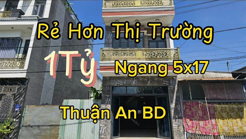 Bán Nhà 3 Tấm Giá Rẻ Hơn Thị Trường 1 Tỷ – Nhanh Tay Sở Hữu Tại Bình Chuẩn, Thuận An, Bình Dương